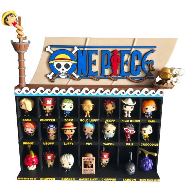 GLOWNES Ekspozytor na Figurki One Piece (Kinder Joy 2026) - Grand Line na Twoim Biurku