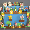 Super Mario Kinder Joy półka / stojak na figurki, montaż na ścianę